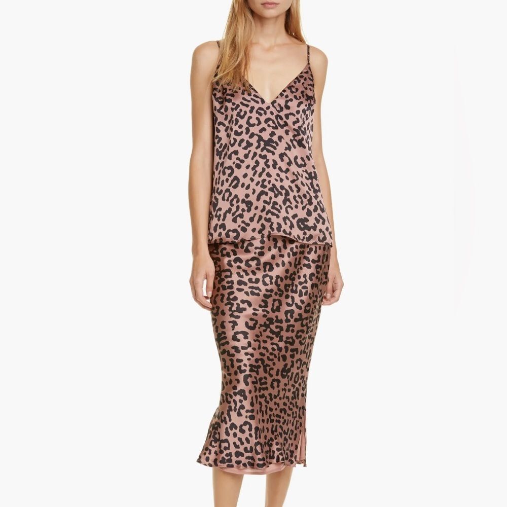 NWOT Cami NYC Leopard Silk Top